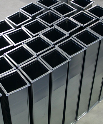 Conductos rectangulares de fibra fenólica fabricados en taller